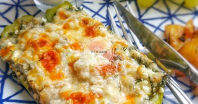 peynirli kabak graten