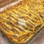 Fırında Kızarmış Patatesli Hamsi